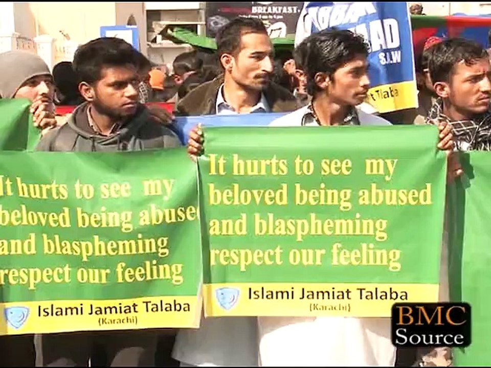 Firing in Protest Against caricatures