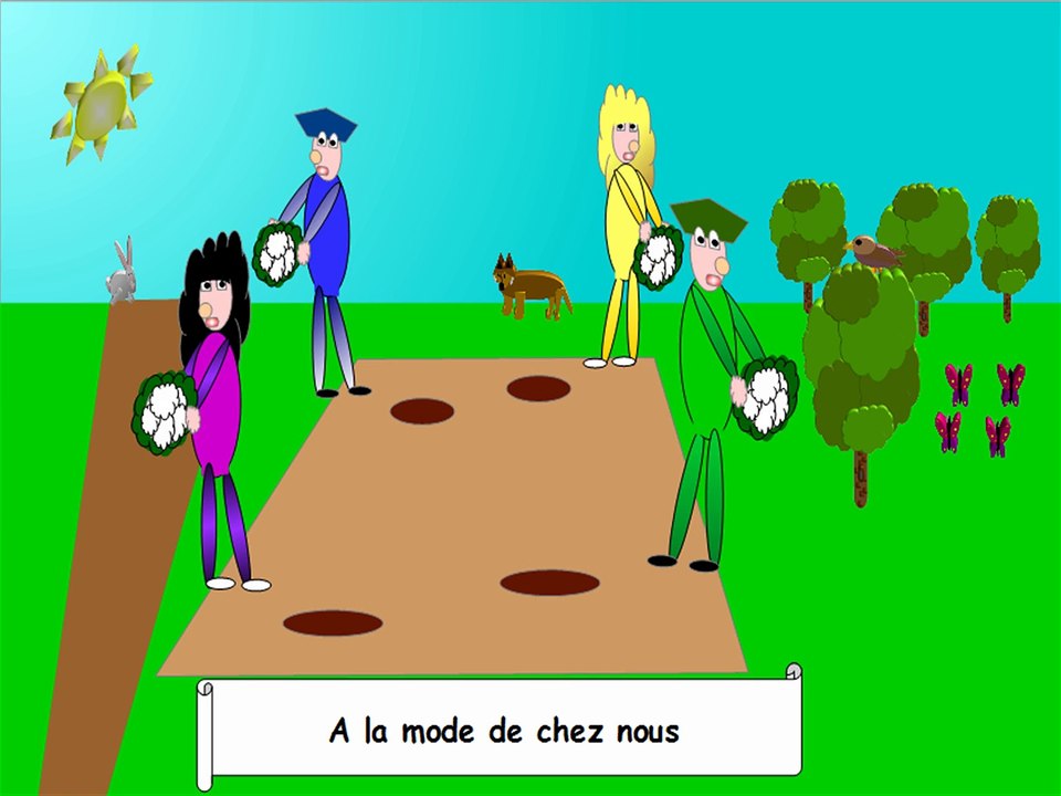 Savez-vous planter les choux comptines enfants chanson musique comptine enfant petit bebe