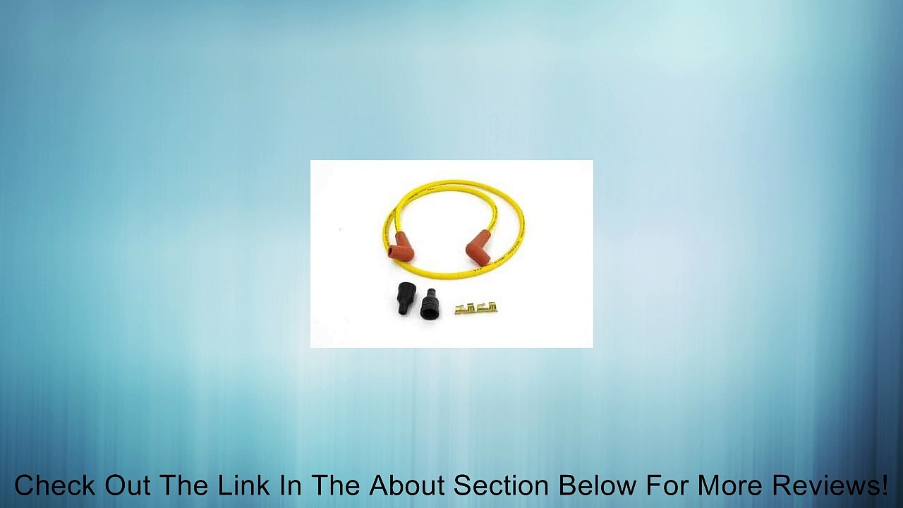 Universal 40" Yellow 7mm Suppression Core Spark Plug Wire Kit Review