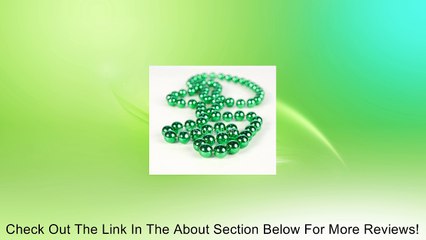 GREEN METALLIC BEADS NECKLACE (4 DOZEN) - BULK Review