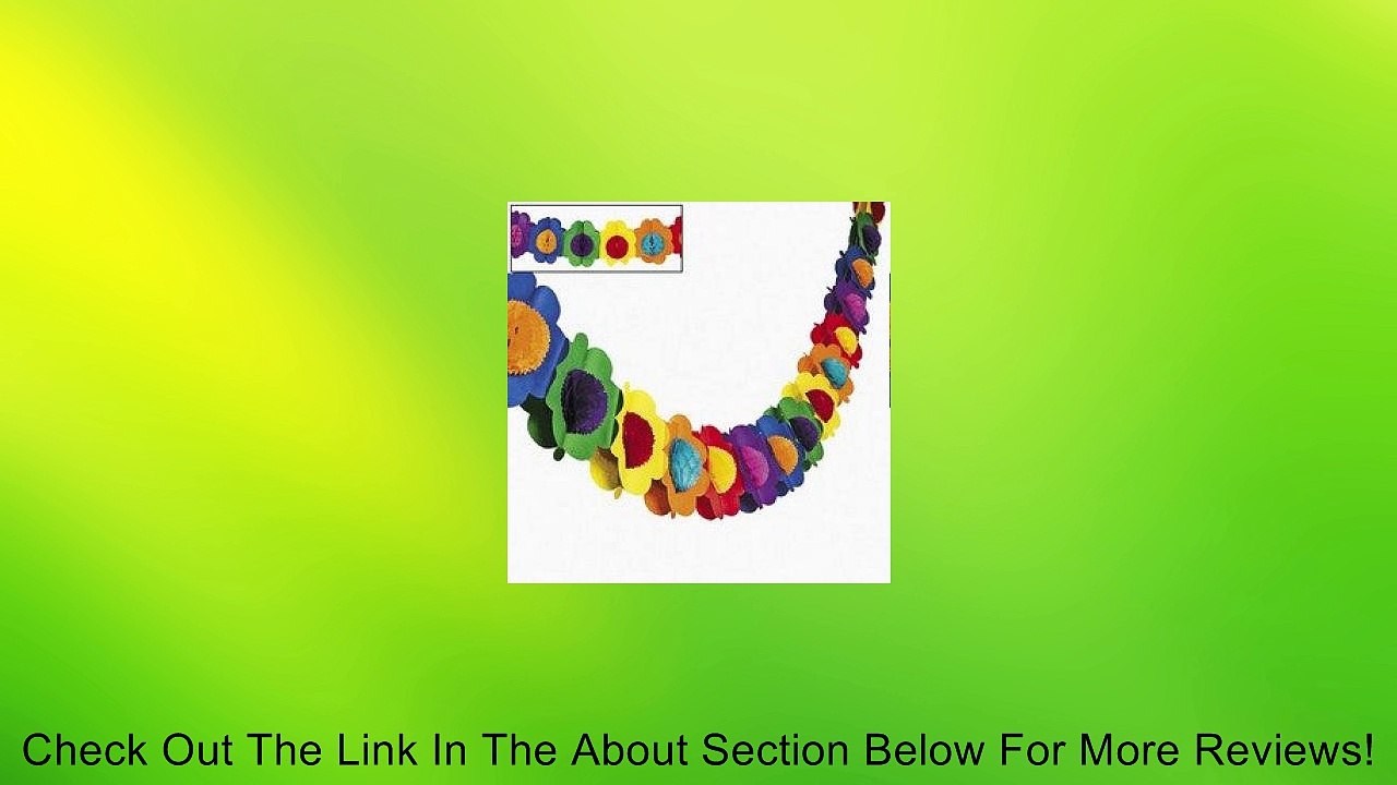 Multicolor Tissue Flower Garland Review