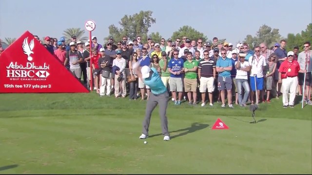 Golfer Rory McIlroys Hole in One in Abu Dhabi