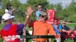 Golfer Miguel Angel Jimenez hits hole in one, does a very sexy dance