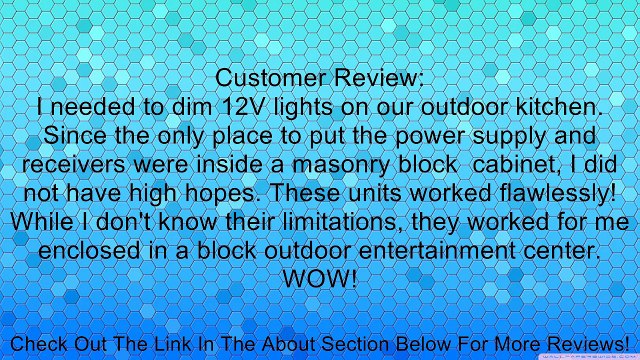 JACKYLED LED Light Single Color RF Dimmer Controller Control DC 12-24V 8A Review