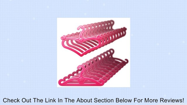 Doll Hangers, Set of 20 Pink Plastic Hangers, Fits 11.5 Inch Barbie Dolls Clothes Review