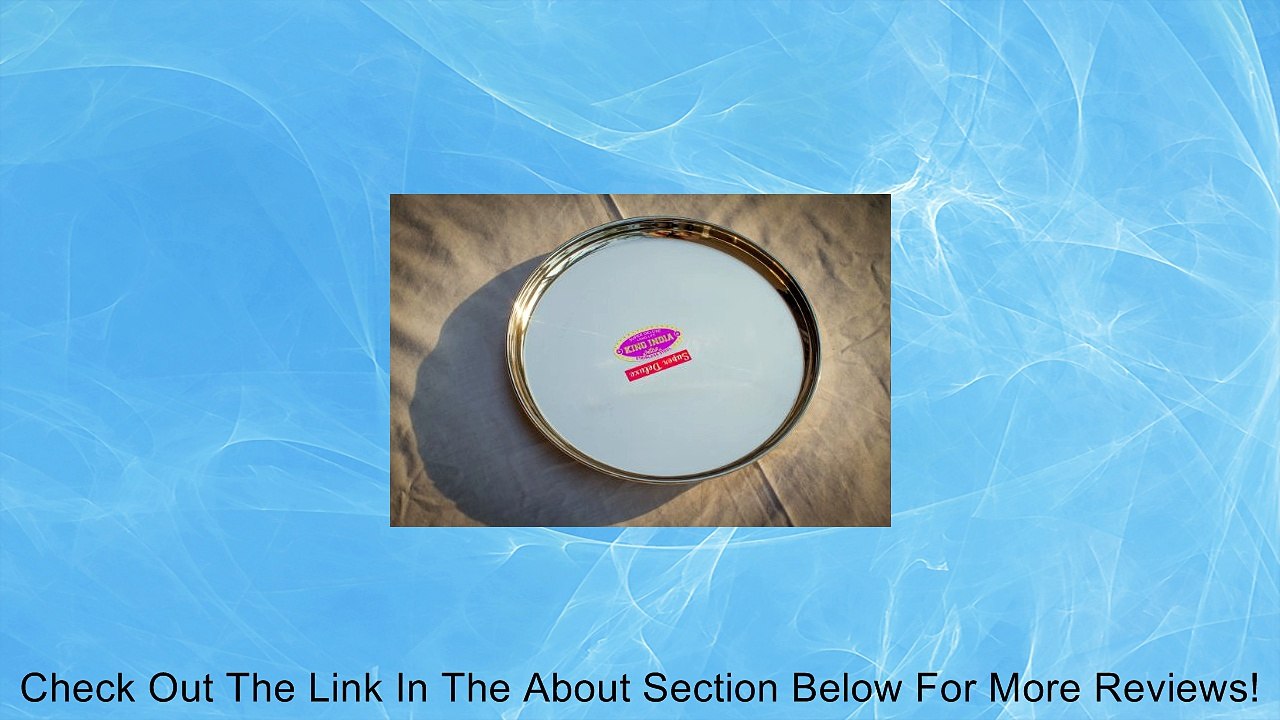 Stainless Steel Camping Plate (Super Deluxe, Long Life) - 11" in diameter, 1/2" in deep Review