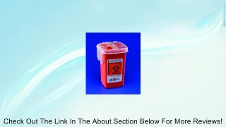 SharpSafety Autodrop Phlebotomy Container, Sharps Cntnr Red 1 Qt Liv Hi, (1 EACH, 1 EACH) Review