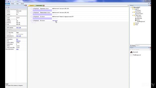 Lesson #19 How to set an Angle - Construct 2 by Downic.com