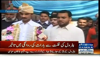 An Interesting Situation Developed In Faisalabad - Petrol Shortage Leaves Groom Irked