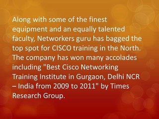 Best Certified CISCO Training