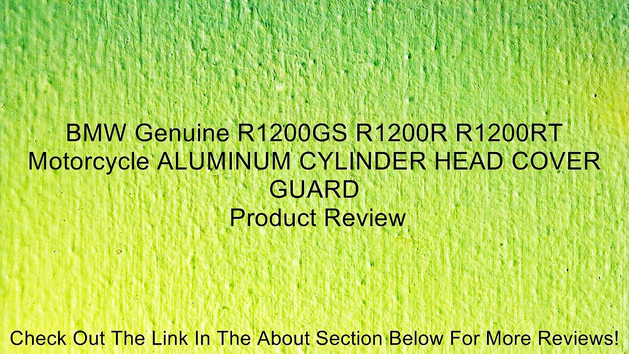BMW Genuine R1200GS R1200R R1200RT Motorcycle ALUMINUM CYLINDER HEAD COVER GUARD Review