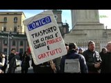 Napoli - Trasporti, flash mob contro rincaro biglietti -2- (16.01.15)