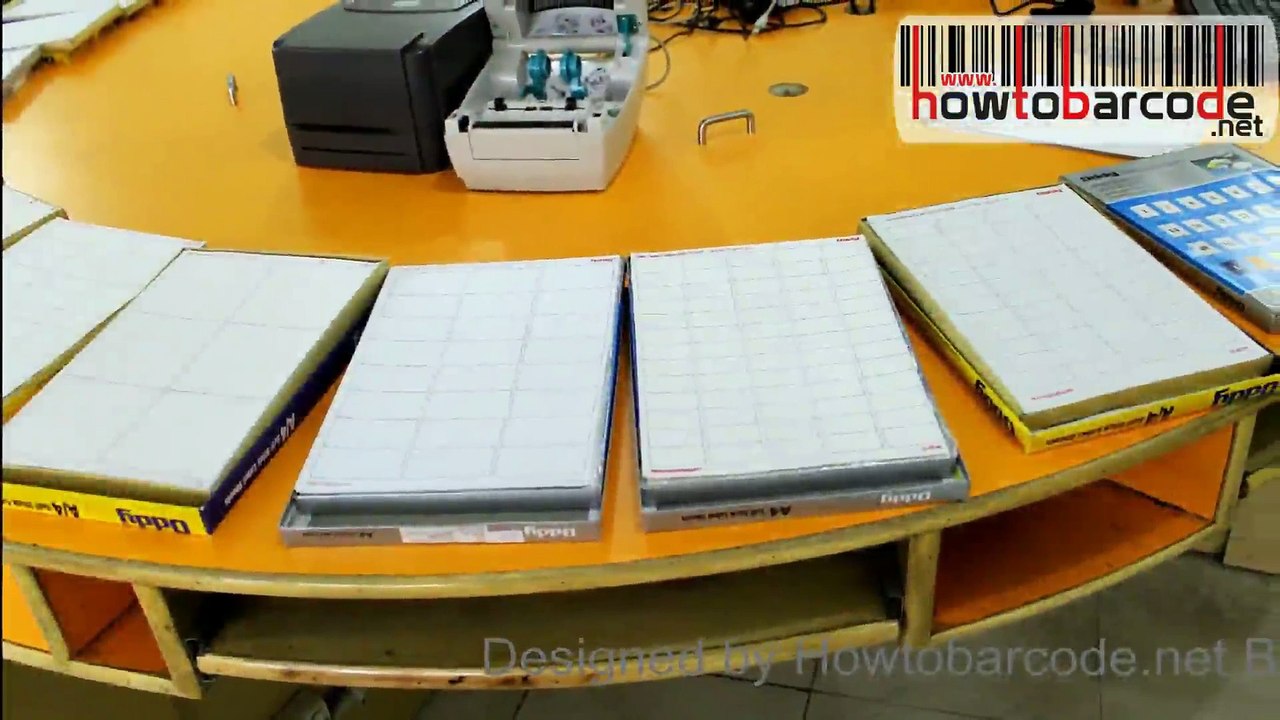 Print barcode with thermal printer