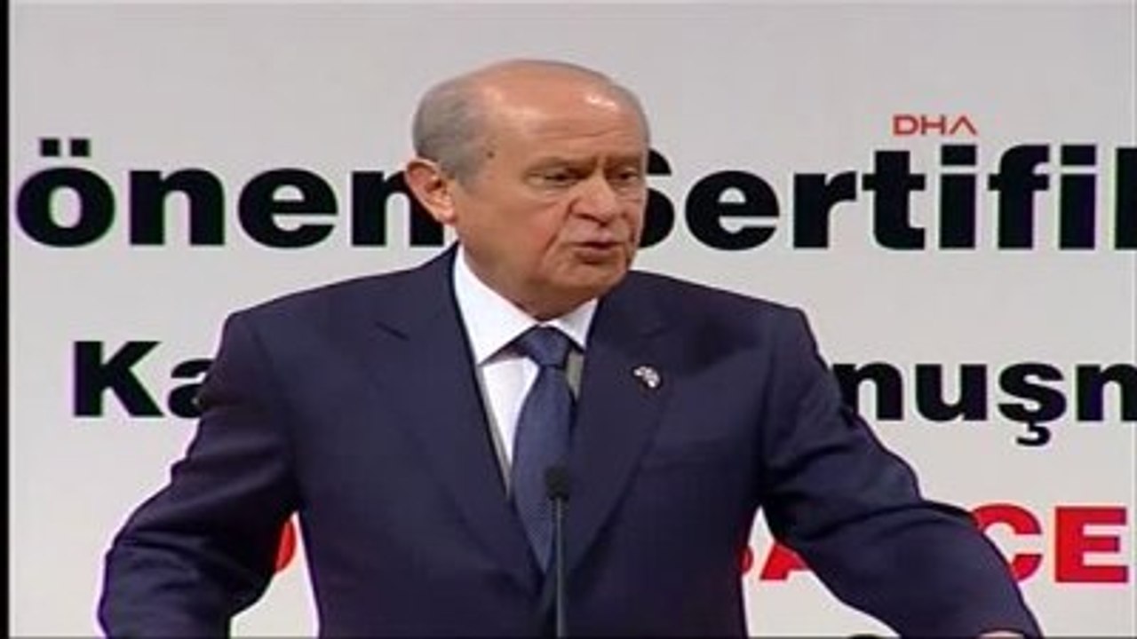 Devlet Bahçeli MHP Siyaset ve Liderlik Okulu Sertifika Töreninde Konuştu