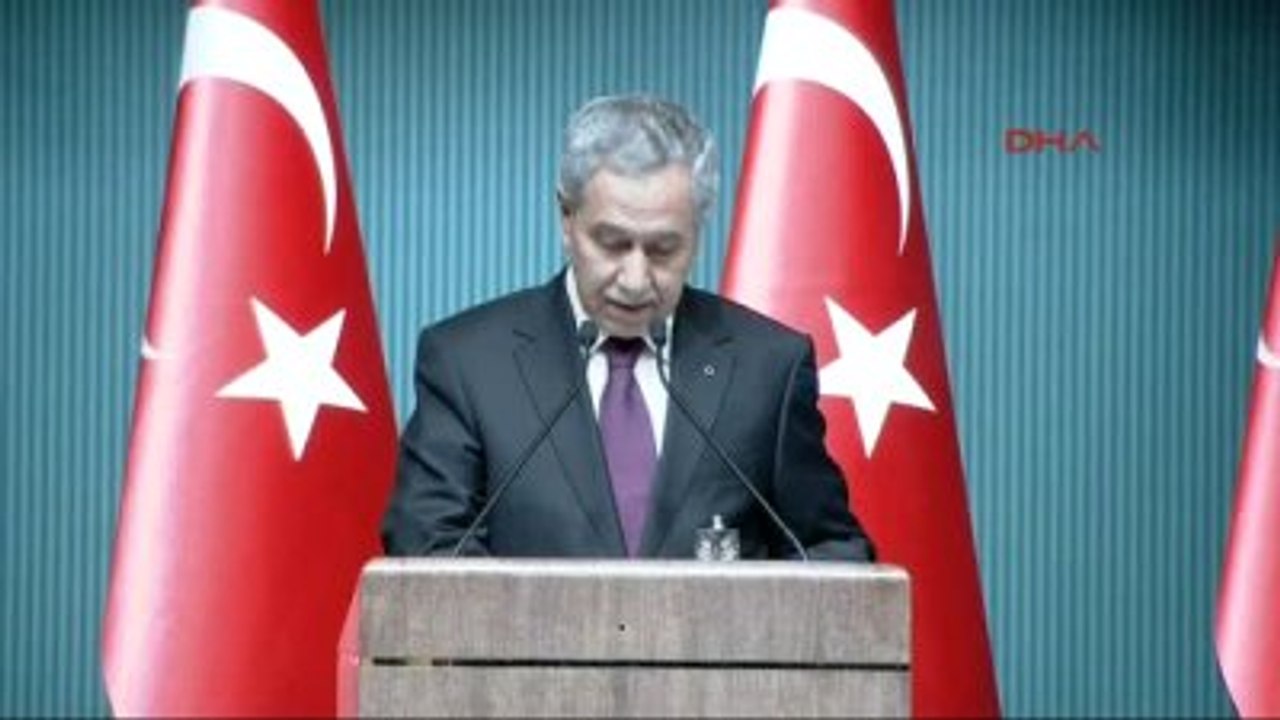 Başbakan Yardımcısı Bülent Arınç Bakanlar Kurulu Sonrası Açıklamalarda Bulundu 1