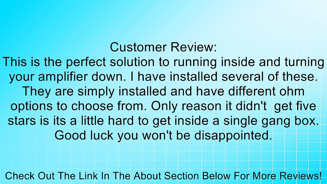 Pyle Home PVCKT5 Wall Mount Rotary Volume Control Knob (3 Colors Included) Review