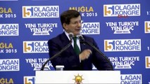 Muğla-2- Başbakan Davutoğlu Muğla İl Kongresinde Konuştu