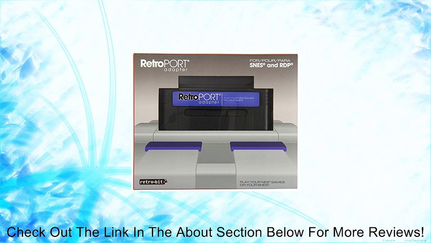 Retro-Bit RetroPort NES to SNES Cartridge Adapter - Super NES Review -  Vidéo Dailymotion