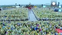 El papa Francisco adelanta su regreso a Manila por la amenaza de una tormenta tropical en Tacloban