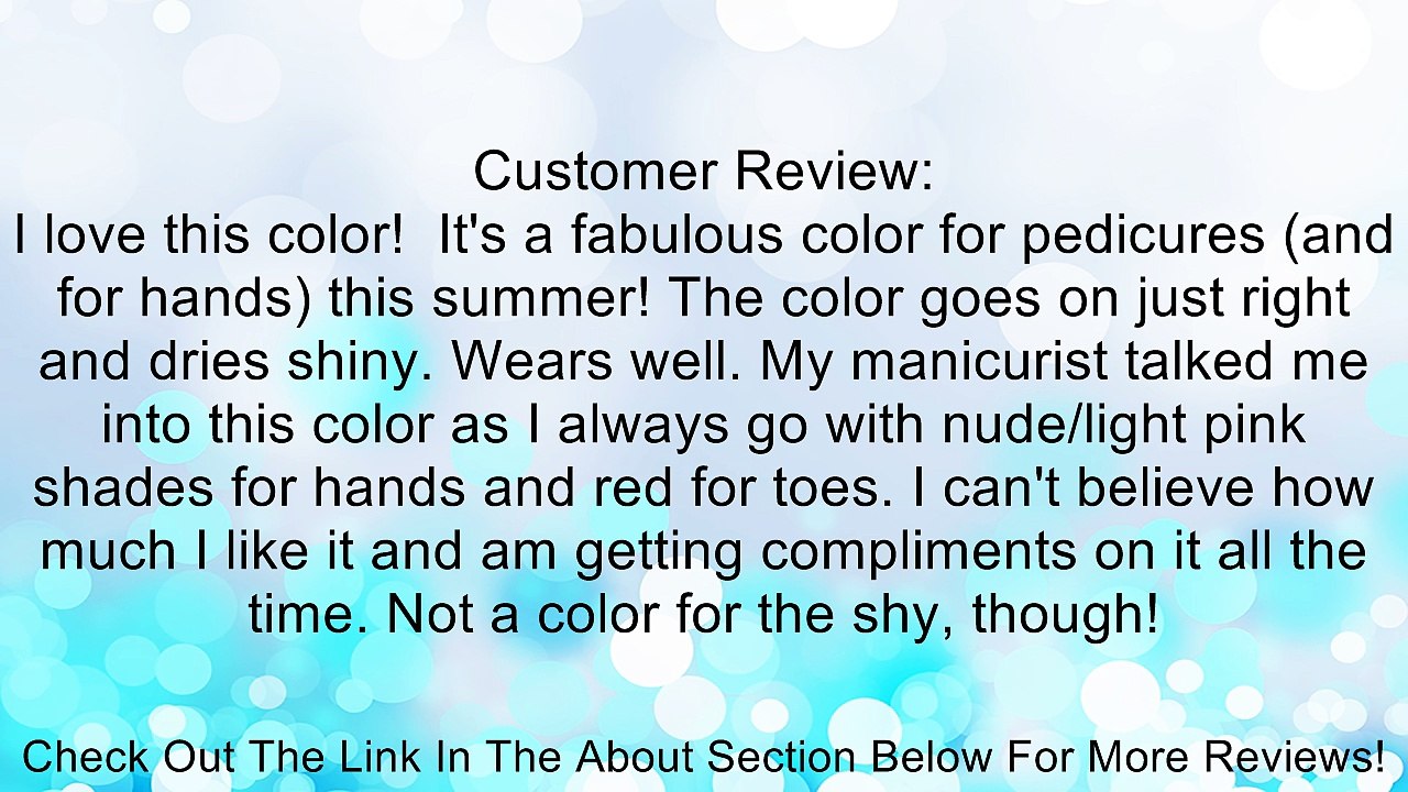 Opi Nail Laquer 2012 Spring-Summer Holland Collection, Kiss Me On My Tulips, 0.5 Fluid Ounce Review