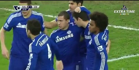 SWANSEA CITY 0-4 CHELSEA HT Oscar 17-01-2015