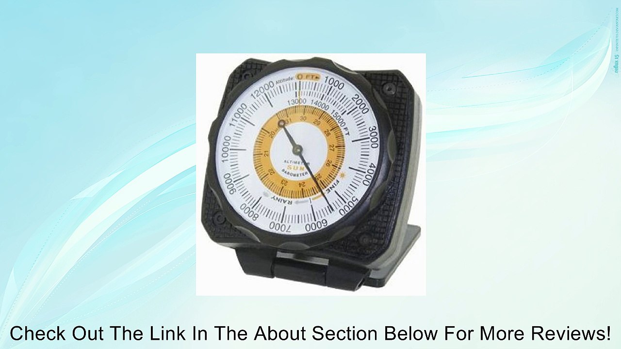AltiLINQ Dashboard Altimeter Barometer - Feet by Sun Review