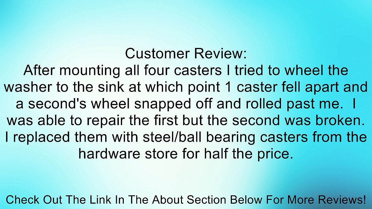 Haier Portable Washer Caster/wheels(hlp21e/hlp23e/hlp21n)-4 Set Review