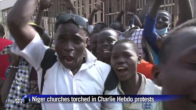 Niger churches torched in Charlie Hebdo protests