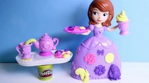 Play Doh Sofia Tea Party Set Disney Princess Royal Playdough Toy Videos Princesita Sofia