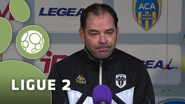 Conférence de presse AC Arles Avignon - Angers SCO (1-3) : Victor ZVUNKA (ACA) - Stéphane MOULIN (SCO) - 2014/2015