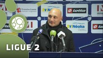Conférence de presse FC Sochaux-Montbéliard - AC Ajaccio (1-1) : Olivier ECHOUAFNI (FCSM) - Olivier PANTALONI (ACAJ) - 2014/2015