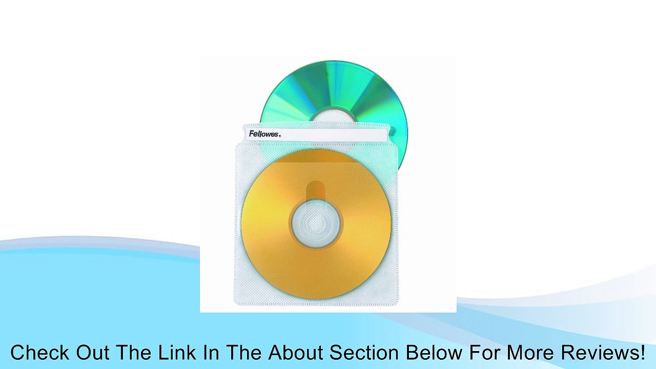 Fellowes CD Sleeves 100 CD Capacity Clear Vinyl Double Sided-50-Pack Review