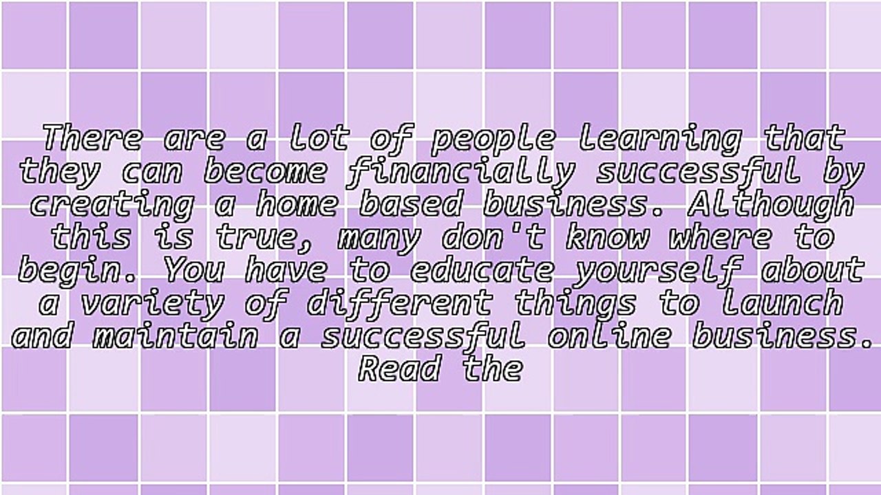 Stick To This Advice To Hit Your Home Business Goals