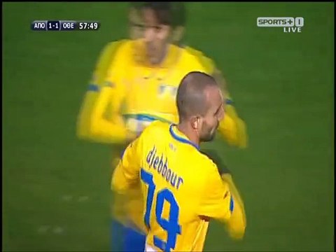 ΑΠΟΕΛ-Οθέλλος 58' Γκολ 1-1 Τζεμπούρ