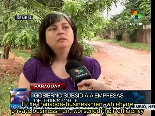 Paraguayans demand reduction of public transport fares