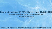 Sierra International 18-2694 Marine Lower Unit Seal Kit for Johnson/Evinrude Outboard Motor Review