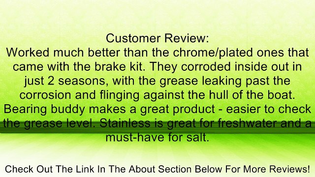 Bearing Buddy 42104 Marine Stainless Steel Wheel Bearing Protector Review