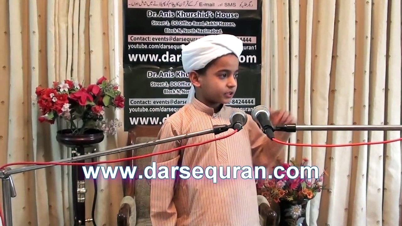 Darsequran.com Special Program Little Student of Jamia Tur Rasheed Urdu Speech 4 March 2012_3