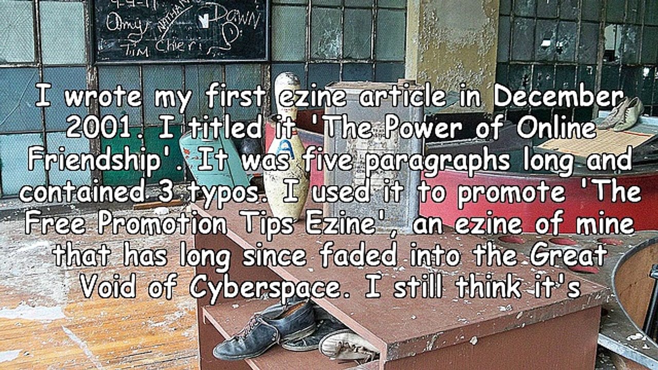 Why Ezine Articles Make Me Dance