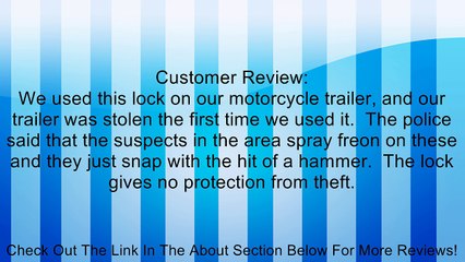 Master Lock 2847DATSC Adjustable Coupler Latch Lock, Stainless Steel Review