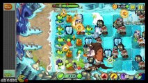 Plants vs Zombies 2  Frostbite Caves Day 16 Evil Sloth Gargantuars!