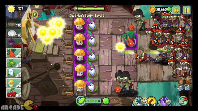Plants vs Zombies 2 Frostbite Caves FIRE PEASHOOTER Endless Challenge!