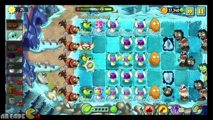 Plants vs Zombies 2  Frostbite Caves NO SUN FLOWER Challenge Day 2