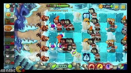 Plants vs Zombies 2  Frostbite Caves NO SUN FLOWER Challenge Day 6