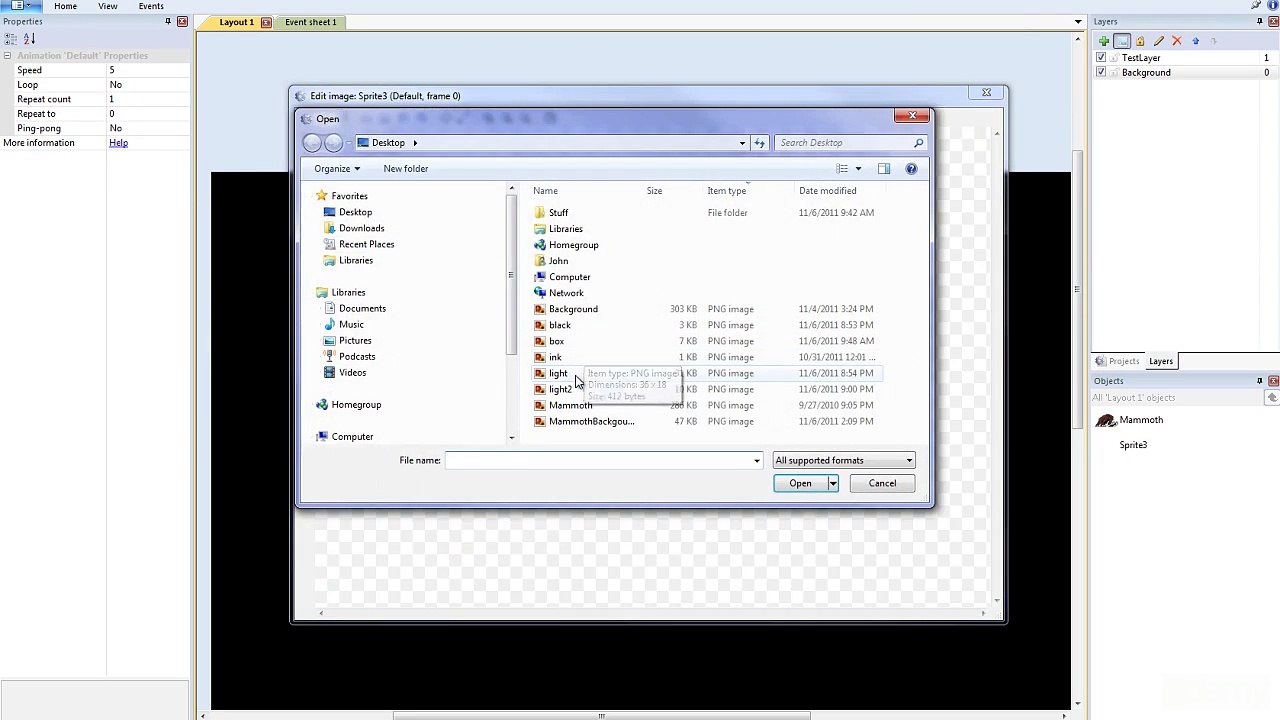 Lesson #46 - Adding a spotlight effect - Construct 2 by Downic.com