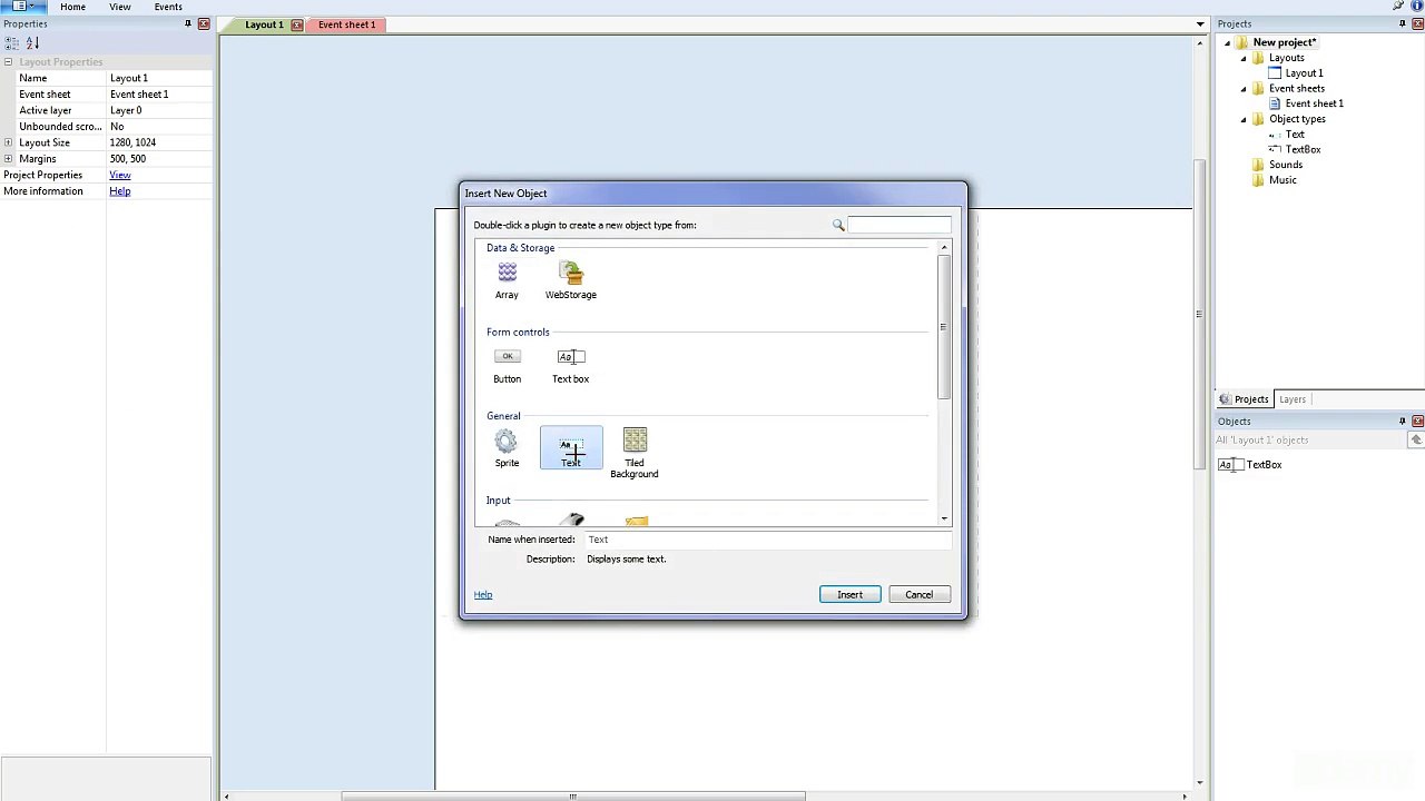 Lesson #47 - Adding text boxes - Construct 2 by Downic.com