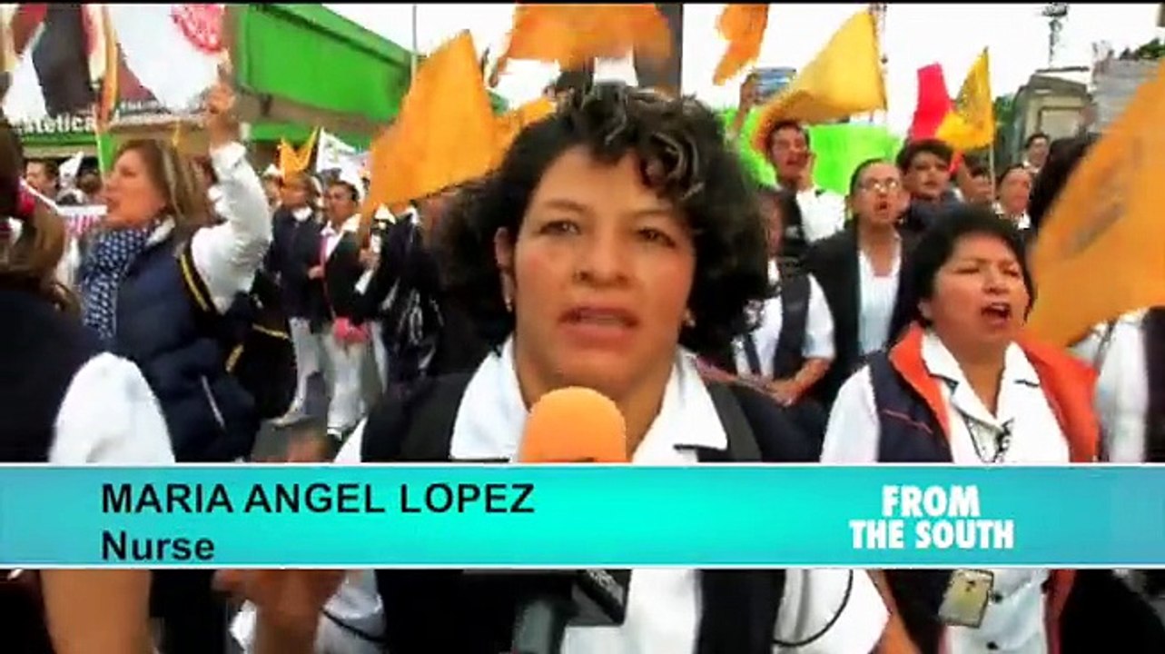Mexican medical professionals are protesting changes made by gov't