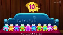 Ten In The Bed Nursery Rhyme With Lyrics - Cartoon Animation Rhymes & Songs for Children