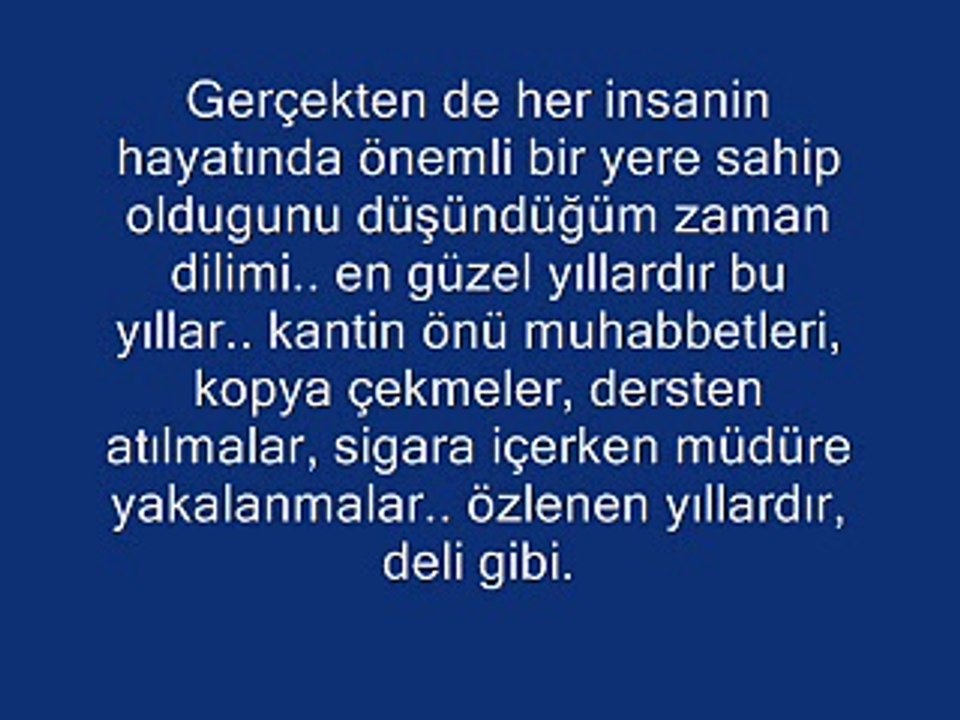 OKUL YILLARI
