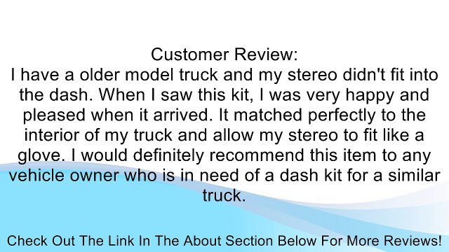 Metra 99-3000G Dash Kit For Chevy/GMc 88-94 -Gray Review